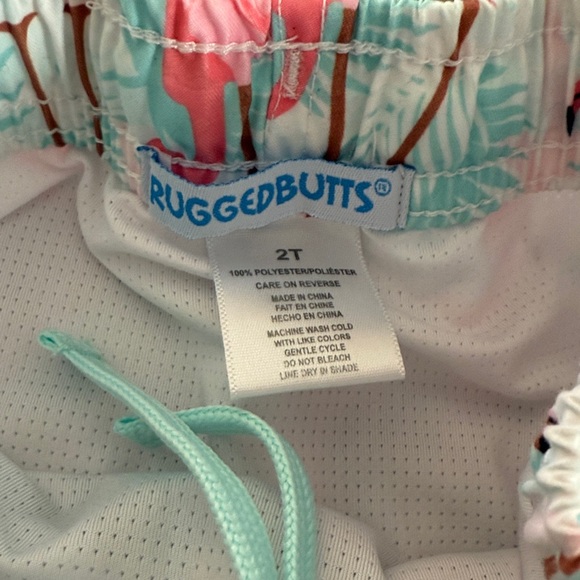 Rugged Butt Swimsuit Flamingo Print - Picture 2 of 2